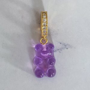 Emve Bear Anheng Clear Purple - Gold Zircon