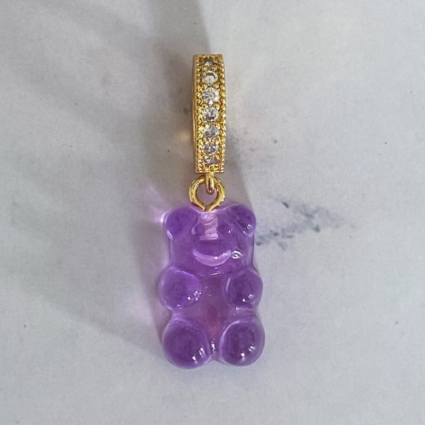 Emve Bear Anheng Clear Purple - Gold Zircon