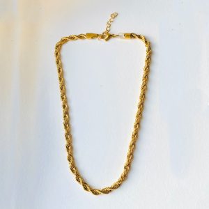 Twisted Chunky Halskjede 39+5 cm