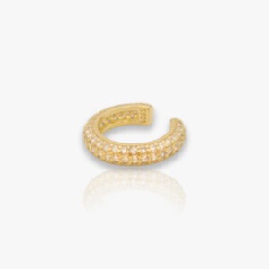 Iben Dome Pave Gold Ear Cuff