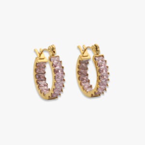 Baguette Hoop Pink
