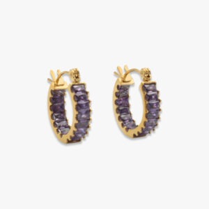 Baguette Hoop Purple
