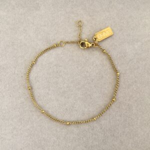 Fine Bead Single Bracelet - Gold